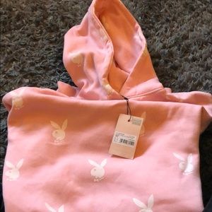 Missguided Playboy Hoodie Dress